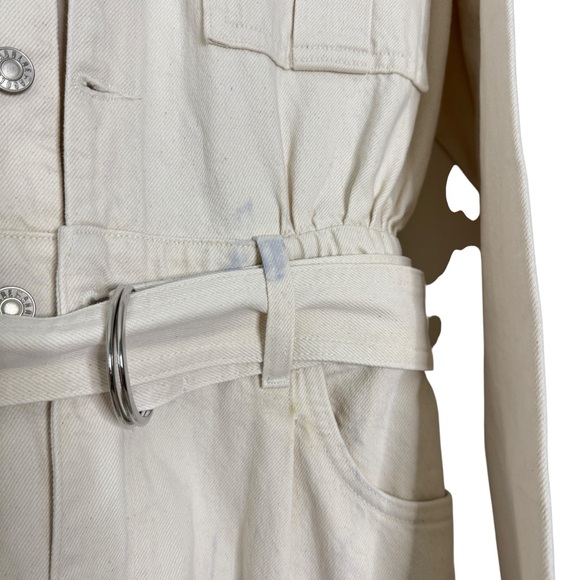 AGOLDE Tatum Denim Jumpsuit Cream - Picture 9 of 14
